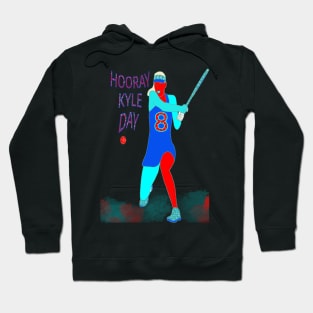 HOORAY KYLE DAY RETRO TENNIS PLAYER GIRL NUMBER 8 Hoodie